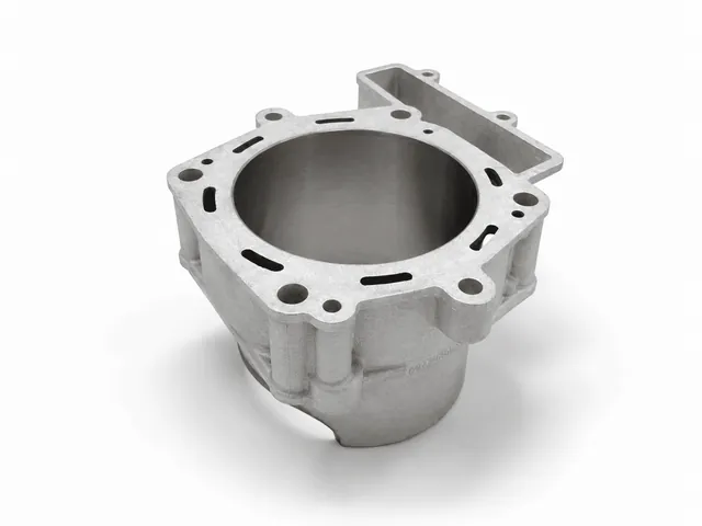 Cilindro Husqvarna TC 449 de 4 tiempos recromado con restauración del recubrimiento de níquel-carburo de silicio y pulido T-Shape.