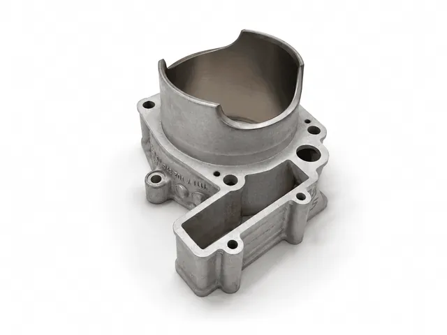 Cilindro Husqvarna TC 449 de 4 tiempos recromado con restauración del recubrimiento de níquel-carburo de silicio y pulido T-Shape.